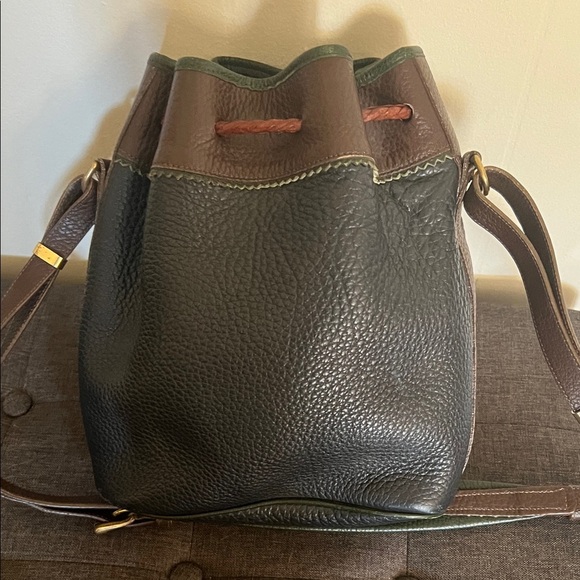 Dooney & Bourke Navy and Brown Crossbody Bag - Picture 3 of 4